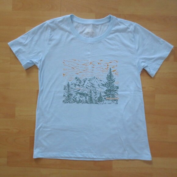 Eddie Bauer Graphic Tee with Mountain Landscape - Picture 1 of 5